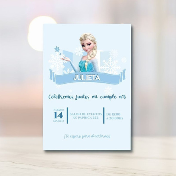 Invitación Virtual Frozen 0