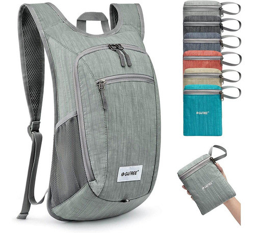 Mochila Impermeable Plegable Para Senderismo 10 L - Gris 0