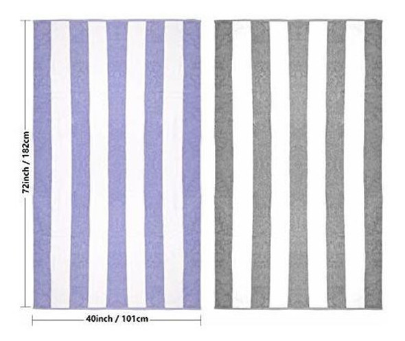 Clowood Toalla De Playa Extragrande De Felpa - Algodón De Ba 1