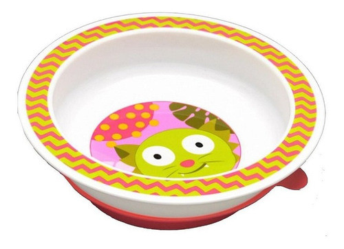 Prato Com Ventosa Rosa- Funny Meal Multikids Baby 1