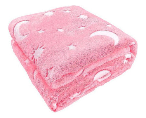 Manta Mágica Fluorescente Luminosa Brilha No Escuro Rosa 0