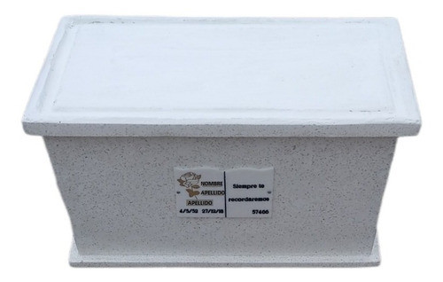 Urna Monolítico Para Cementerio 1 Cuerpo - C/placa  N° 7 0