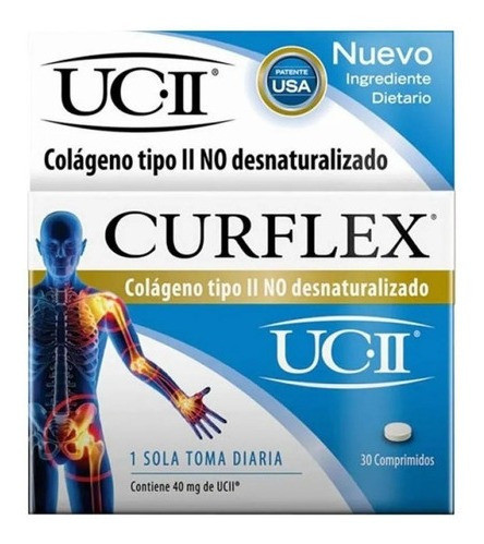 Curflex Colageno Tipo Ii No Desnaturalizado Artrosis 30 Comp 1