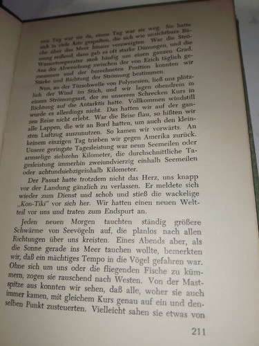 Libro Kon-tiki Aleman Thor Heverdahl Expedicion Pacifico 1