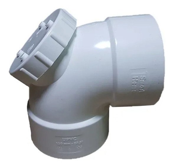 Codo Pvc 110 H/h Con Rosca Inspección Pared Gruesa 5.0 Mm 0