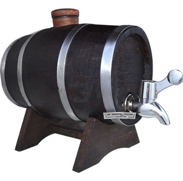 Barril Pinga Carvalho Escuro 1ltorneiraluxorústico Madeira 0