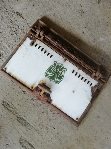 Antigua Puerta De Cocina Esmaltada Con Detalles 0