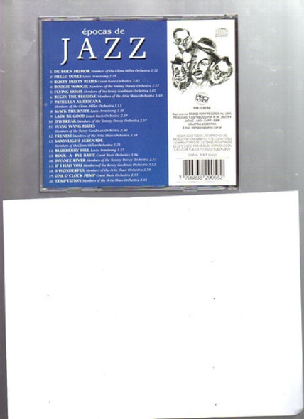 Cd Armstrong-basie-miller-, Dorsey-promotion, Épocas De Jazz 1