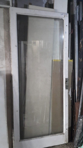 Puerta Madera Con Vidrio Con Detalles 86cm Mas Labios X 206 0