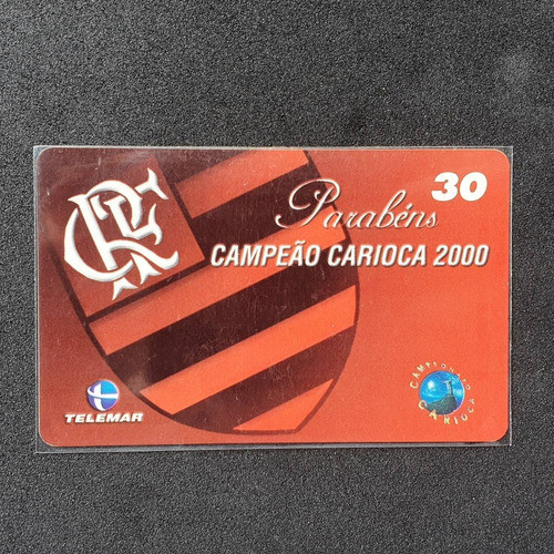 Cartão Telefônico Futebol Flamengo Campeão Carioca 2000 0
