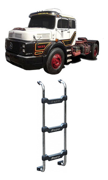 Escada Cabine Caminhão Mb 1929 1934 Sc 111 Jacaré Cromada 0