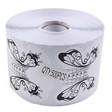 Etiquetas Guia Para Extension De Uñas X500u, Mariposa Blanca 1