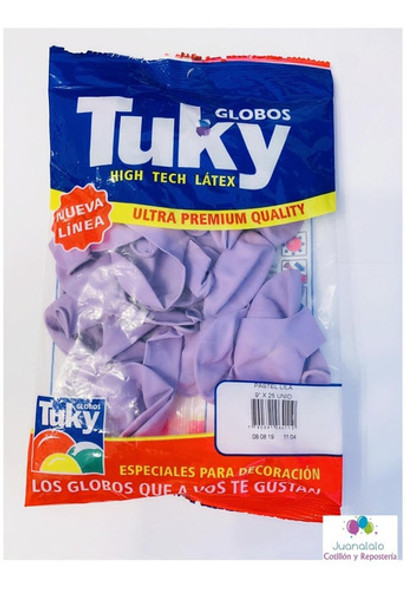 Globos Latex Pastel X 25 U Lila 9 Pulgadas Cotillon Fiesta 1