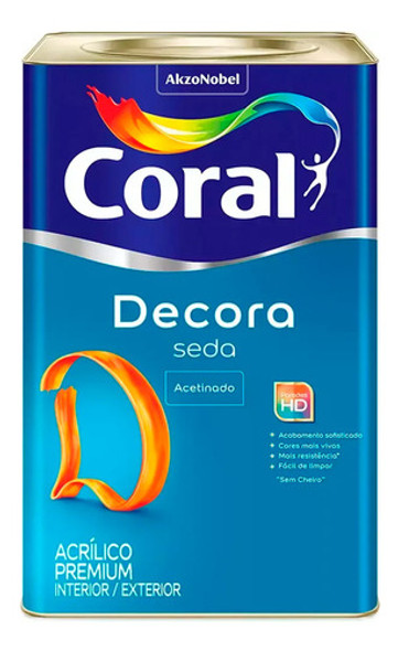 Tinta Acrílica Premium Decora Seda - Tela Bordada 16l 0