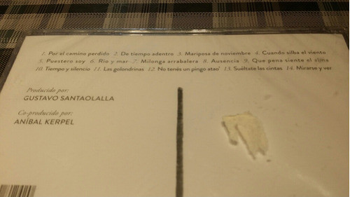Cristobal Repetto - Tiempo  Y Silencio - Cd - Santaolalla 1