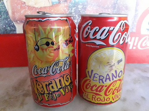 Coca Cola 2 Latas Verano Al Rojo Vivo, De 97 Y 99,precio X2 0
