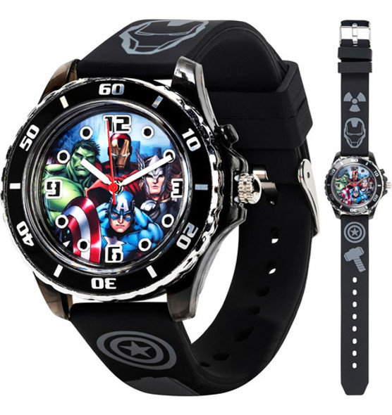 Reloj De Aventura Para Niños Con Luces Led Y Movimiento Negr 0