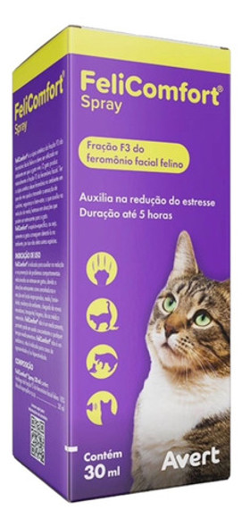 Felicomfort Spray 30ml Avert Feromônio Bem Estar Para Gatos 0