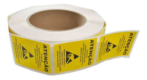 Rolo Etiqueta Lacre Mil 40x50mm Para Sacos Anti-estáticas 0