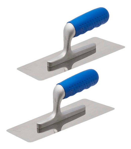 2 Unidades Desempenadeira Efeitos Decorativos Aco Inox Roma 0