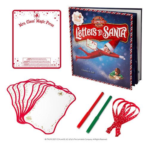 The Elf On The Shelf Letras A Papa Noel Azul 1
