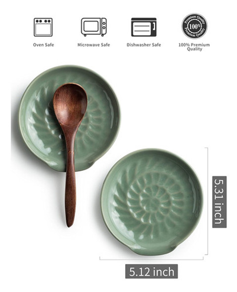 Soporte De Cuchara Cerámico Grande Para Utensilios De Cocina 1