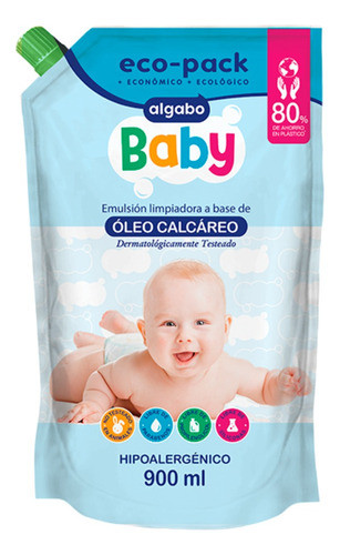 Algabo Baby Repuesto Oleo Calcáreo 900 Ml X 3 1