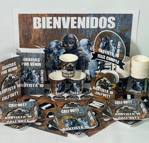 Cotillón Infantil Personalizado X 15 Duty 1