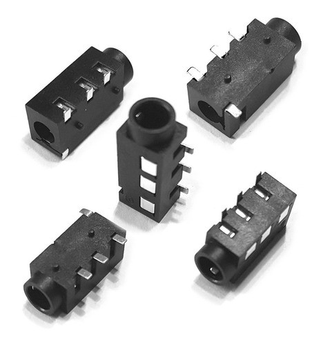 Conector Ficha Jack Miniplug 3,5 Hembra 4 Polos Chasi 10 Un 0