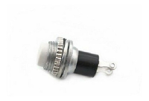 Boton Pulsador Switch Sin Retencion 2 Pines 10mm Blanco 0