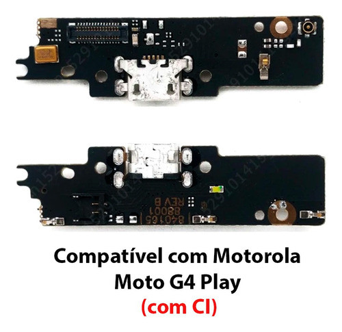 Placa Conector Carga Turbo Para Motorola Moto G4 Play Xt1603 1