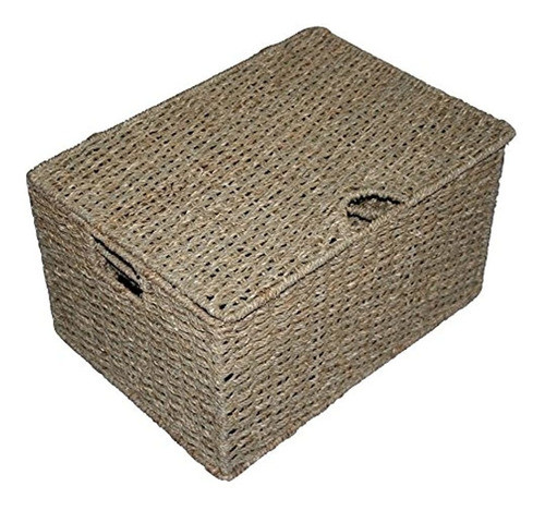 Caja De Almacenamiento De Junco Marino 3 Piezas 1