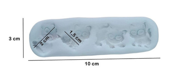 Forma De Silicone Gatos Gatinhos Fofos Confeitaria Biscuit 1