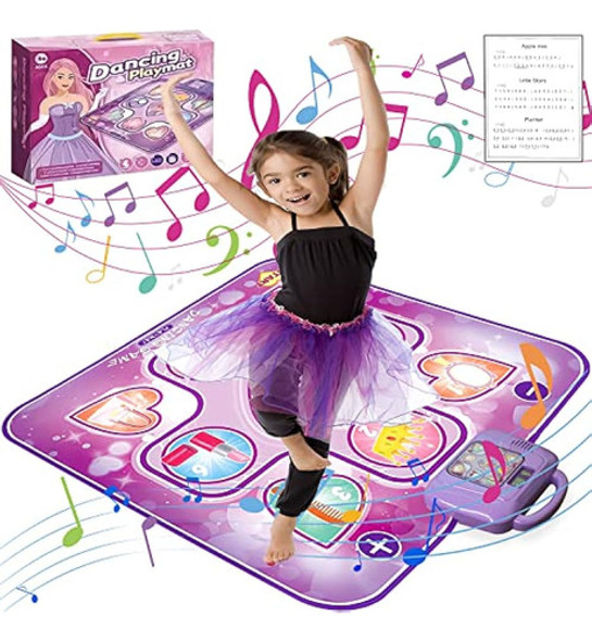 Hyw Pink Dance Mat Toy Para Niños De 3 A 12 Años Con 6 Modos 0
