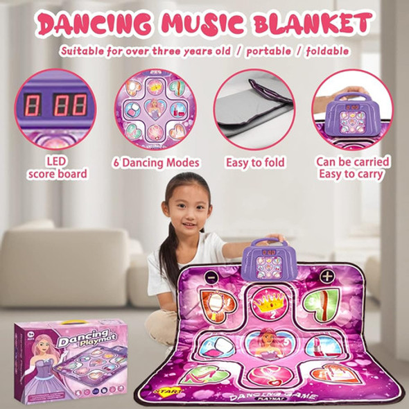 Hyw Pink Dance Mat Toy Para Niños De 3 A 12 Años Con 6 Modos 1