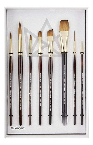 Kingart Finesse Kolinsky Sable Synthetic Blend Premium Pince 0