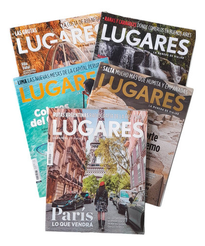 Revista Lugares Combo X5 Ejemplares 0