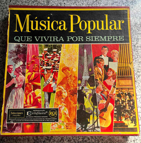 Colección Completa 10lps Musica Popular Q Vivirá Por Siempre 1