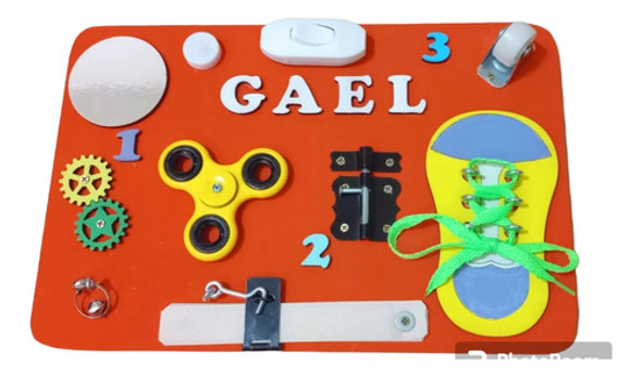 Tablero Didactico Y Sensorial Montesori 0