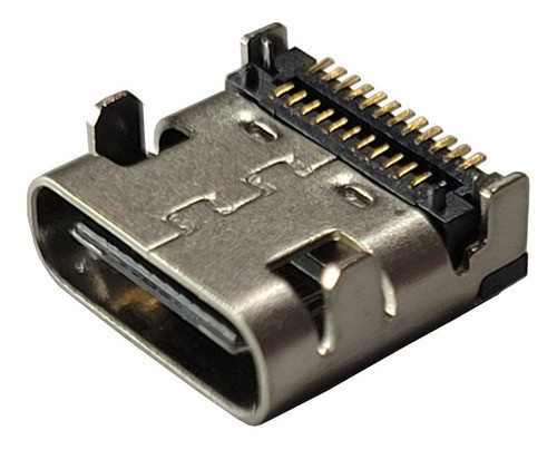 Conector Ficha Usb C Hembra 24 Pines Usb-c-ch24-2 10 Unidade 0