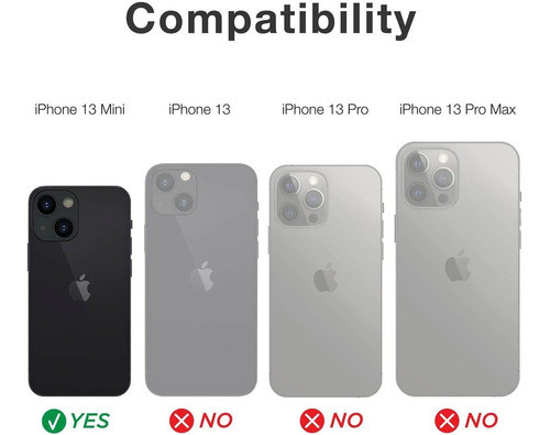 Raptic Funda Protectora Compatible Con iPhone 13 Mini 1