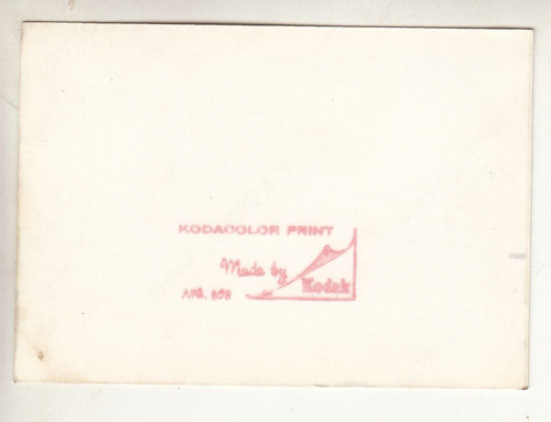 Pequeña Fotografia Kodak Color Calle De Nueva York Comercio 1