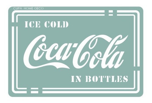 Stencil Marcas Coca Cola 20x30 Cupa Home 0