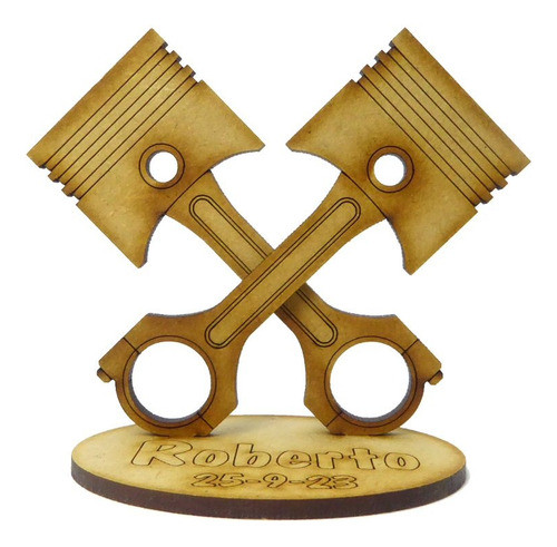 Souvenir Mecánico Pistones 8 Cm - Fibrofacil - X 30 Unidades 0