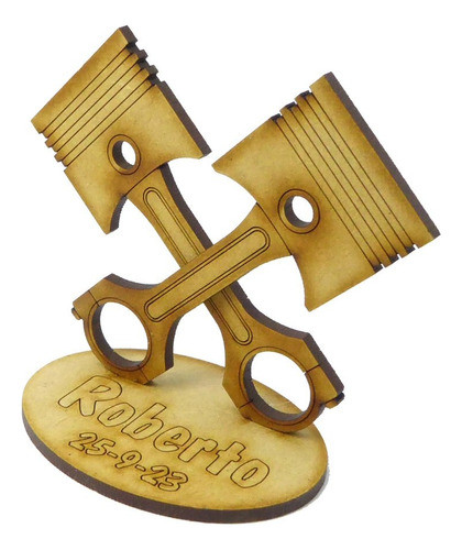 Souvenir Mecánico Pistones 8 Cm - Fibrofacil - X 30 Unidades 1