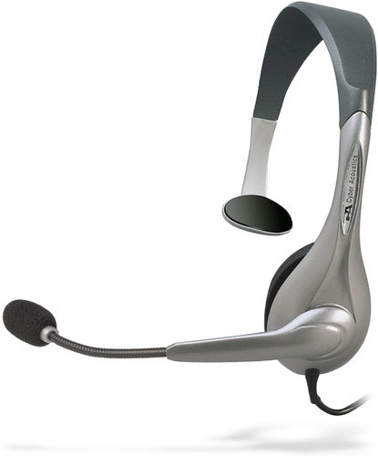 Audífonos Cyber ??acoustics Mono Usb, Audífonos Con Micrófon 0