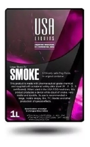 Liquido Para Maquina De Humo 1 Litro Usa Liquids Dj Disco 1