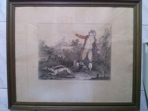 Cuadro La Chasse Du Lievre,lamina,dirigee Por A.smitach 0