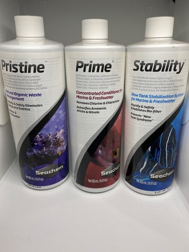 Prime , Stability E Pristine Kit Seachem 500ml 0