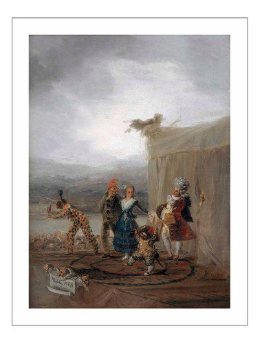 Lamina Fine Art Los Comicos Ambulantes De Goya 60x78 M Y C 0